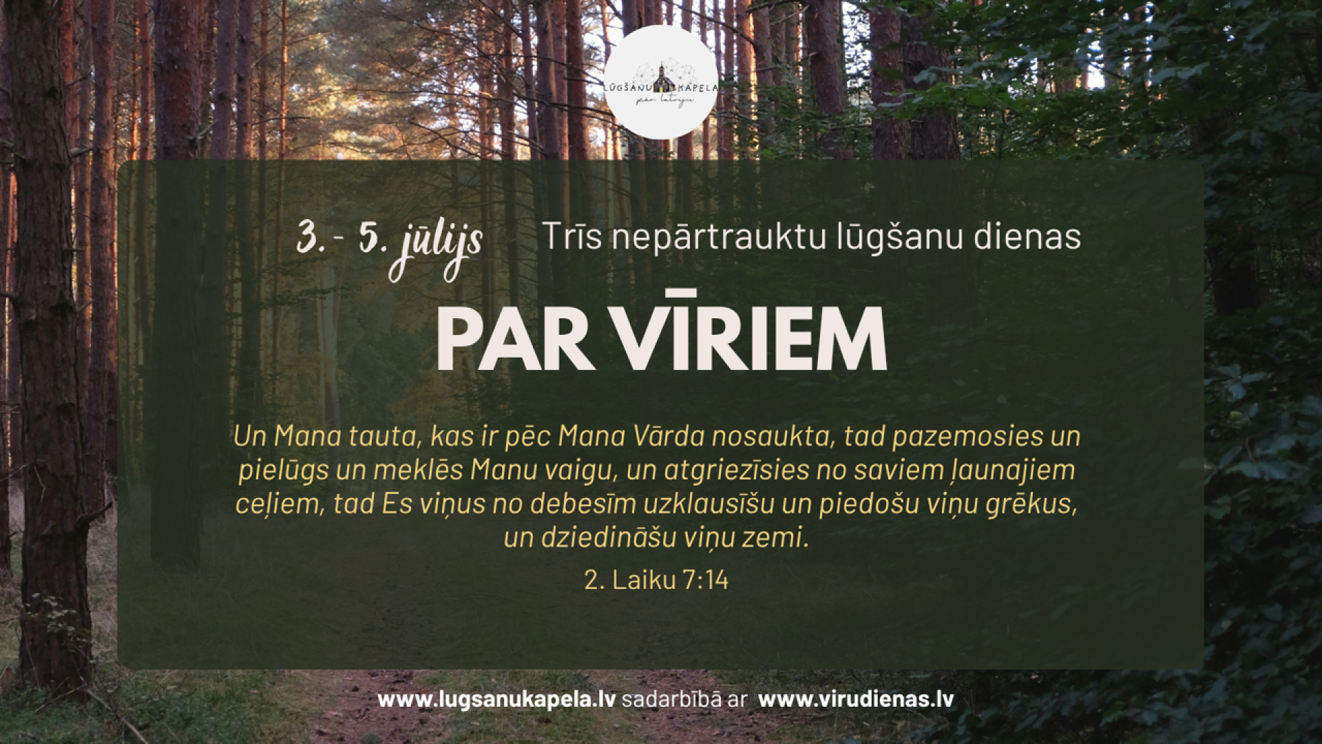 Lūgsim par Latvijas vīriem